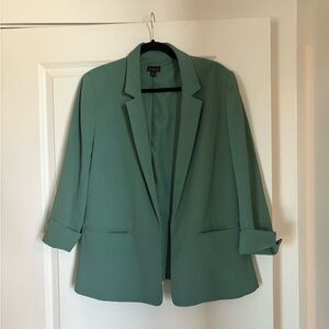 Ann Taylor Green Blazer Professional Suit Jacket